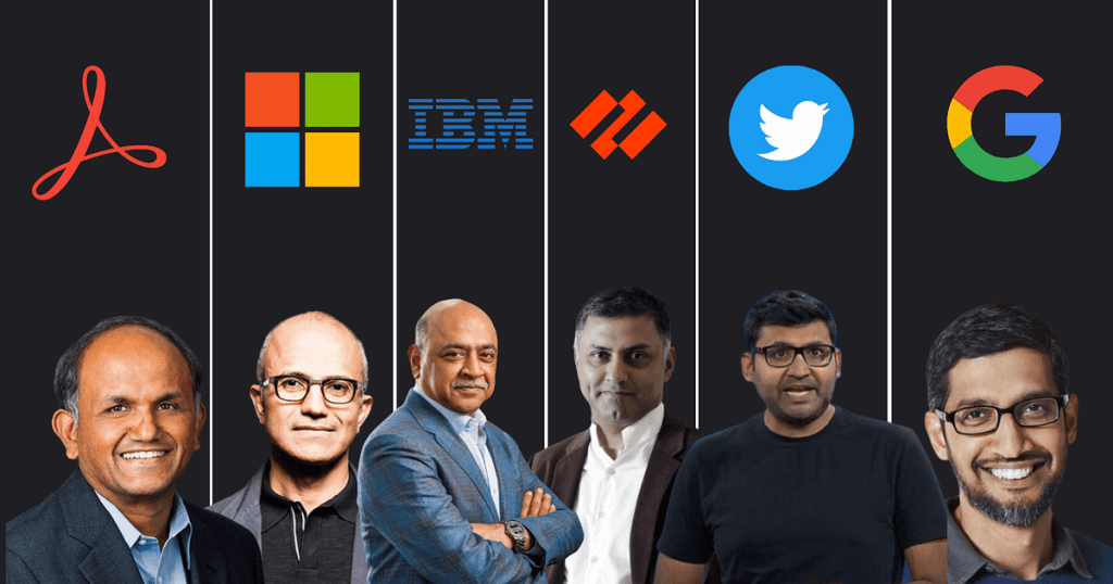 Indian Origin CEOs in Tech